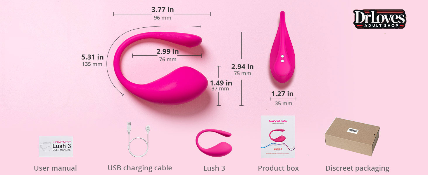 Trứng Rung Lovense Lush 3 Kết Nối App Tăng Khoái Cảm Toàn Cầu