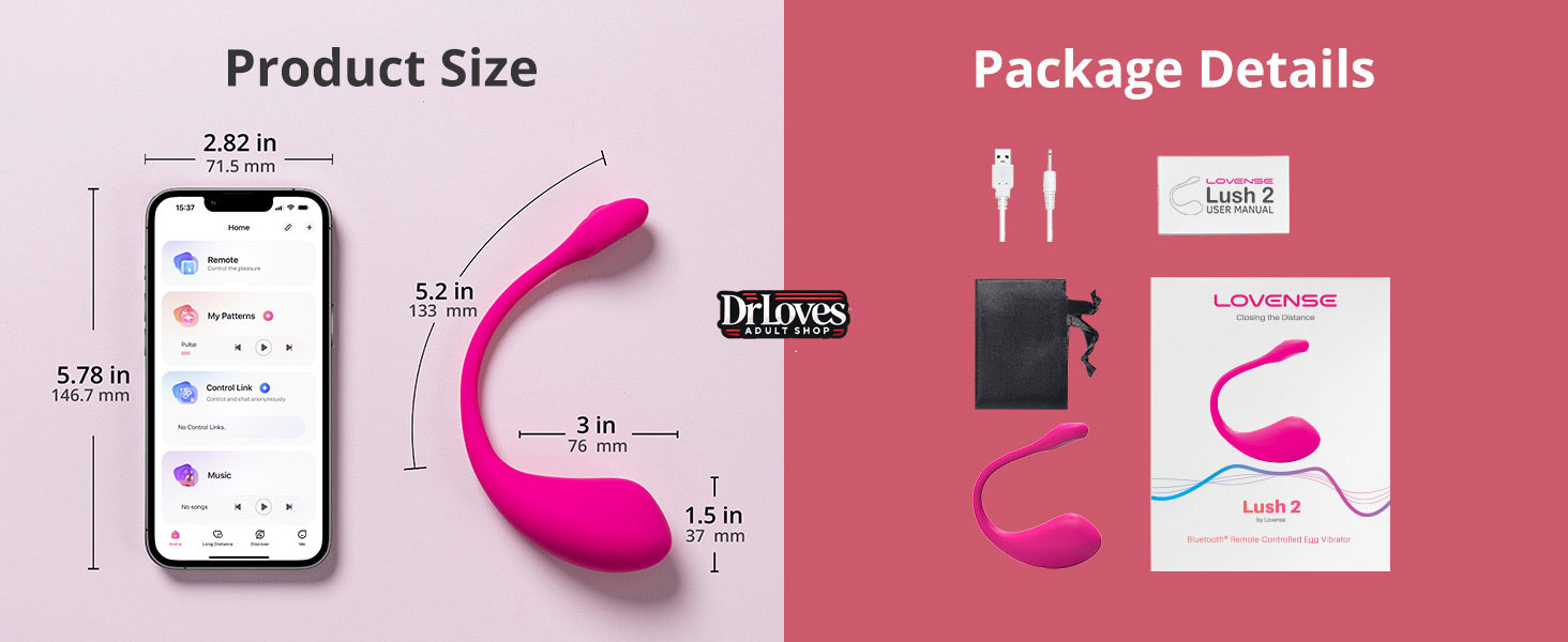 Trứng Rung Lovense Lush 2 Silicone Cao Cấp Mạnh Mẽ Điều Khiển App