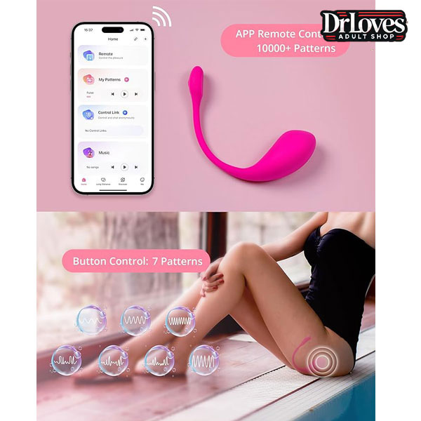 Trứng rung Lovense Lush 2 cao cấp cảm biến âm thanh điều khiển app