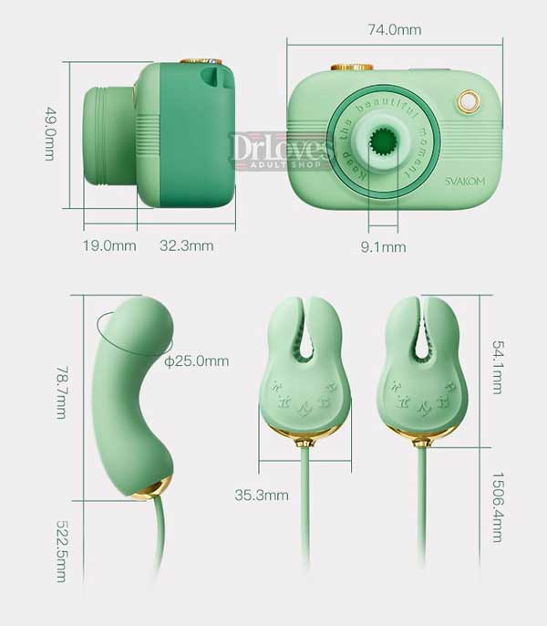 Máy Rung Massage Svakom Alberta 3in1 Cao Cấp Chính Hãng