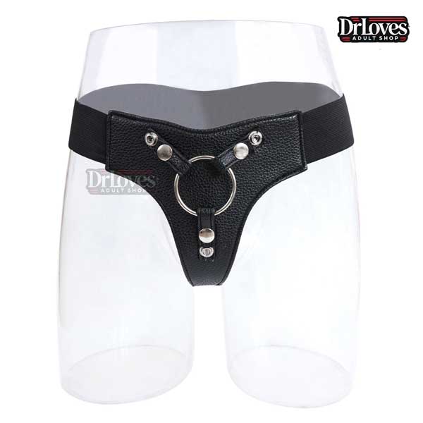 Quần dây đeo dương vật giả inox 3 vòng phù hợp mọi kích thước 