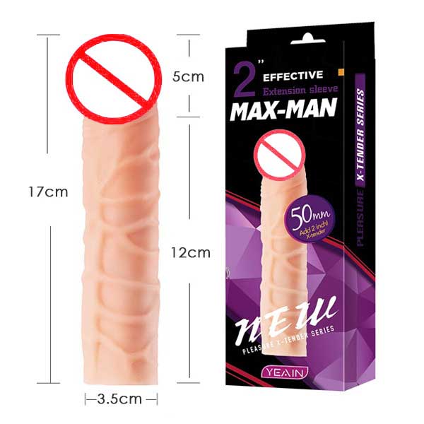Yeain Maxman 5cm Penis Extender Soft Silicone Enhancer