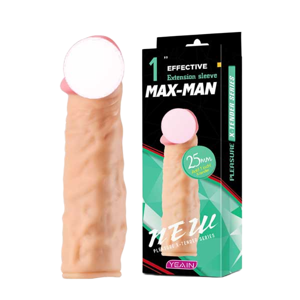 Bao cao su đôn dên Yeain Maxman xanh mềm mịn tăng 2.5cm 