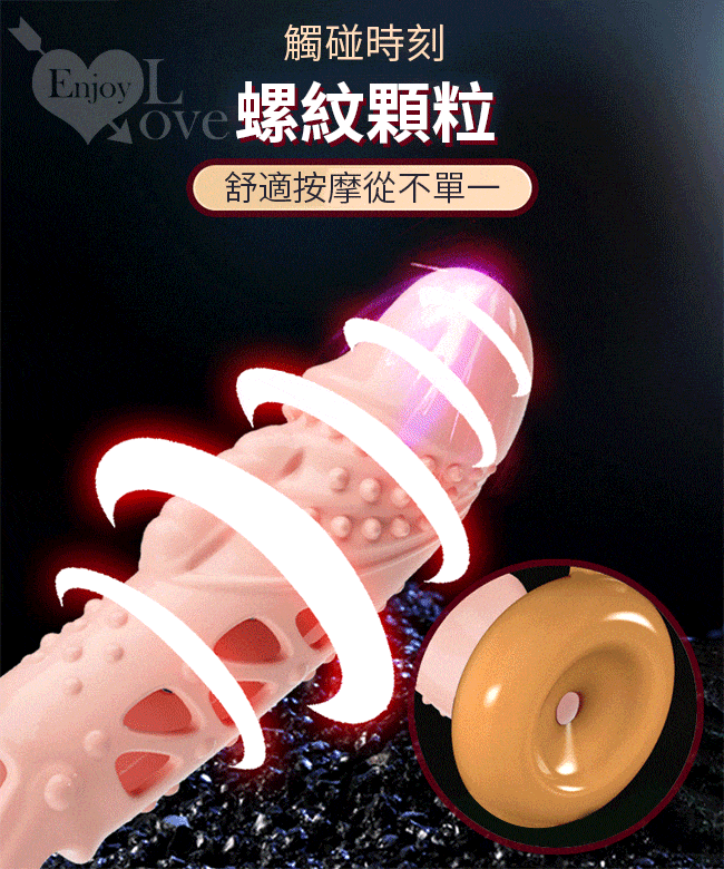 Bao Cao Su Đôn Dên PrettyLove Cecelia Rung Gai Nổi Có Quai