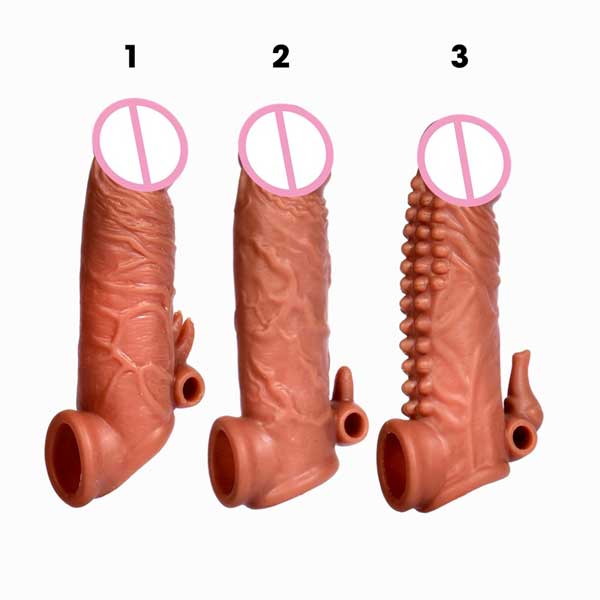 Bao Cao Su Đôn Dên JIUAI Gân Nổi Rung Mạnh Kích Thích Điểm G 