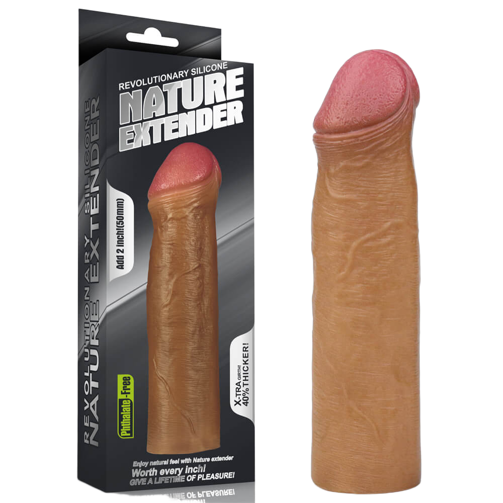 Bao cao su đôn dên Lovetoy Nature Extender tăng 5cm mềm mại đàn hồi 