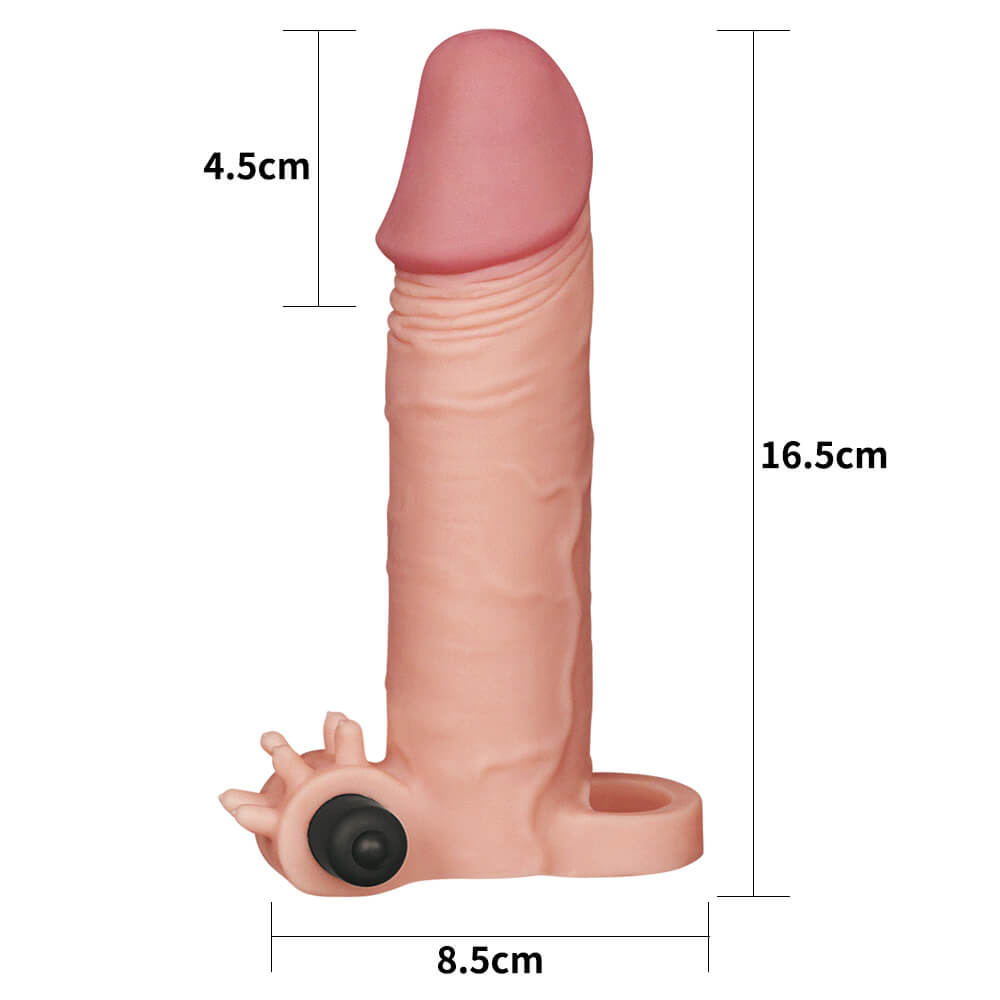 Lovetoy Pleasure X-Tender 5cm Extension Silicone Vibrating