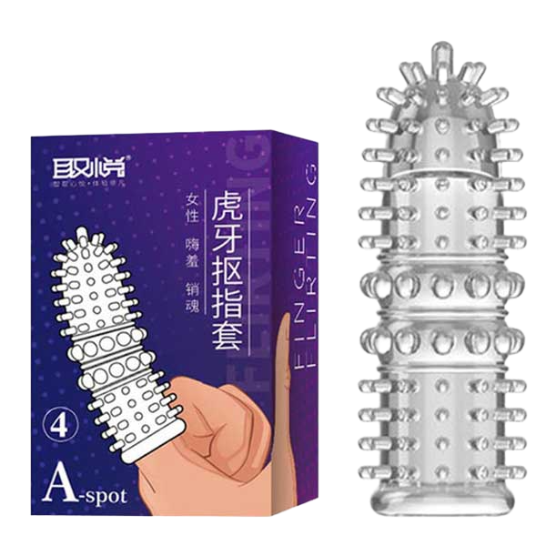 Bao Cao Su Ngón Tay Aichao Gai Nổi Kích Thích Điểm G Silicon Mềm 