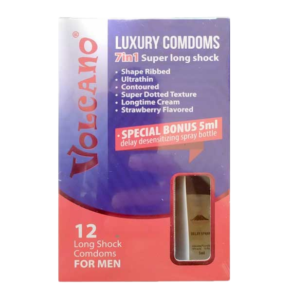  Nhập sỉ Bao cao su Volcano 7in1 gân gai kéo dài thời gian yêu  hàng mới về 