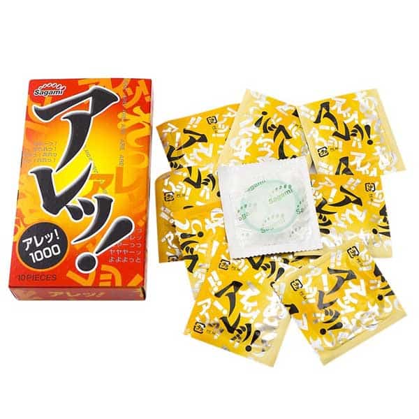Sagami ARE ARE Ultra Thin Ribbed Condoms 52mm Japan Quality 5pcs