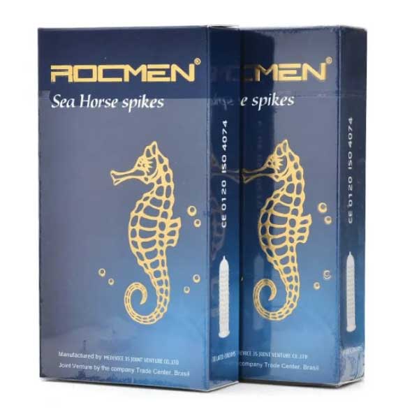 Bao cao su Rocmen Sea Horse gai xanh tăng thời gian tuyệt đỉnh