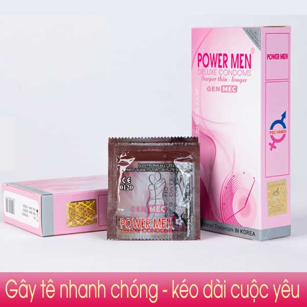 Bao cao su Powermen Ultrathin mỏng kéo dài thời gian quan hệ