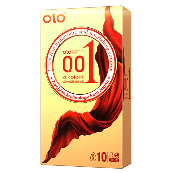 Bao cao su OLO Red Thin 001 siêu mỏng gai nổi gel bôi trơn