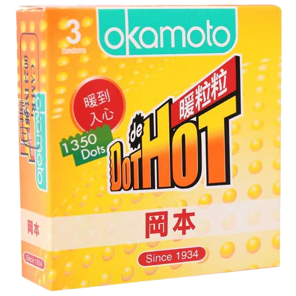  Kho sỉ Bao cao su Okamoto Dot de Hot – Gai Gân Dẫn Nhiệt  giá tốt 
