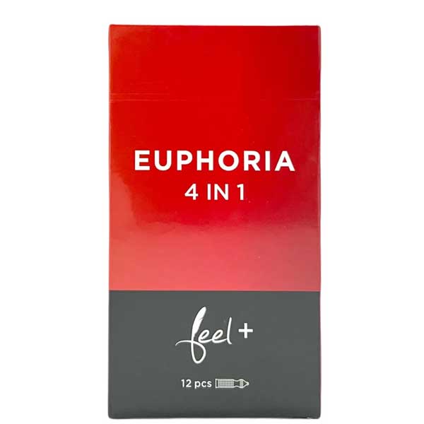 Bao cao su Feel Euphoria 4in1 gai gân hương dâu kéo dài thời gian 