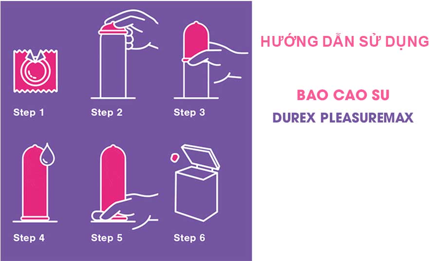  Cửa hàng bán Bao Cao Su Durex Pleasuremax – Gân Gai Size 56mm hàng mới về