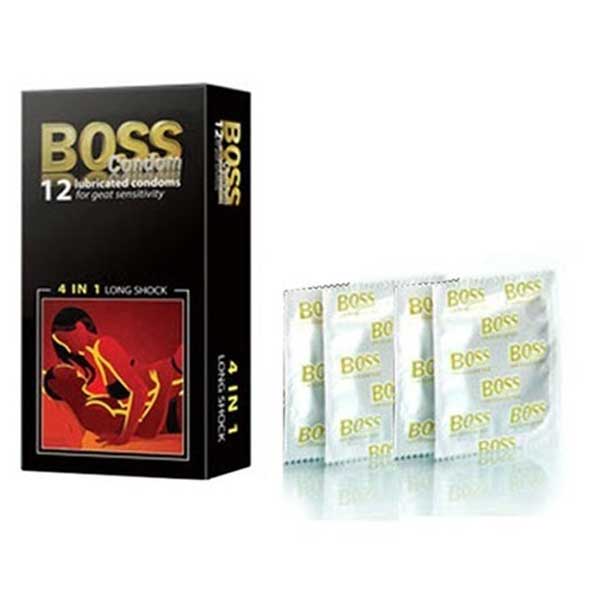 Bao cao su Boss 4in1 Gai gân 52mm Kéo dài cực đỉnh
