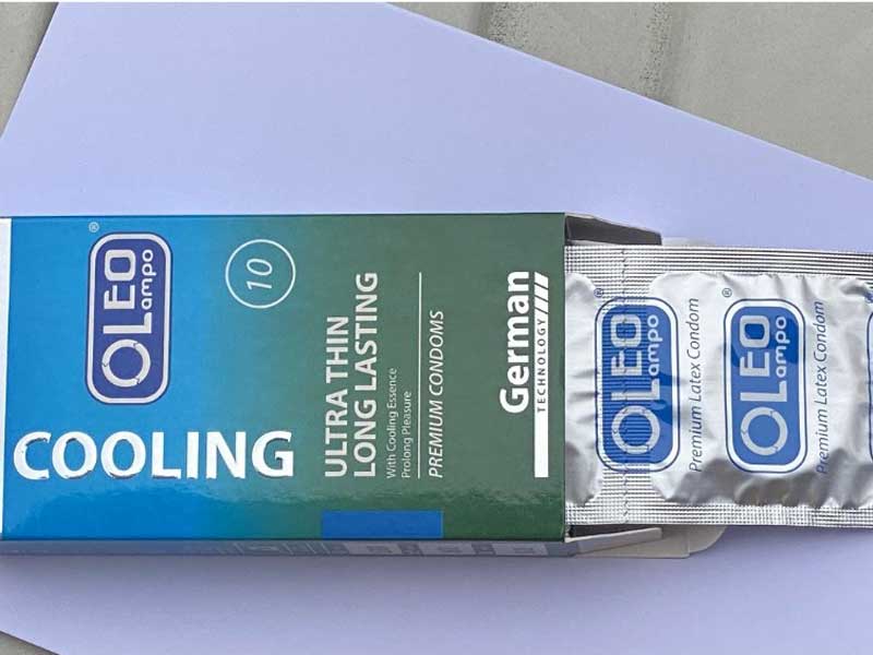 Bao cao su OLEO LamPo bạc hà mát lạnh kéo dài lần đầu
