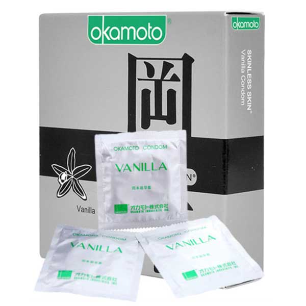 Okamoto Skinless Skin Vanilla êm ái thơm ngát nâng trải nghiệm