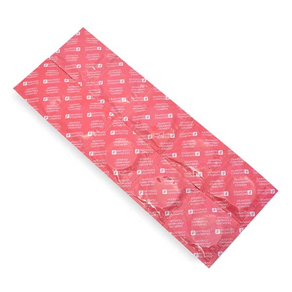 Bao cao su Okamoto Skinless hương dâu mỏng siêu mềm thoải mái