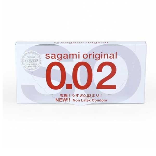 Bao cao su Sagami Original 0.02mm siêu mỏng truyền nhiệt nhanh 