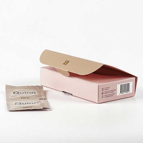 Bao cao su Quinn Nude Fit 49mm siêu mỏng chống tuột cảm giác thật