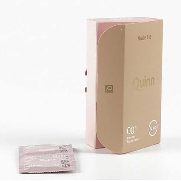 Bao cao su Quinn Nude Fit 49mm siêu mỏng chống tuột cảm giác thật