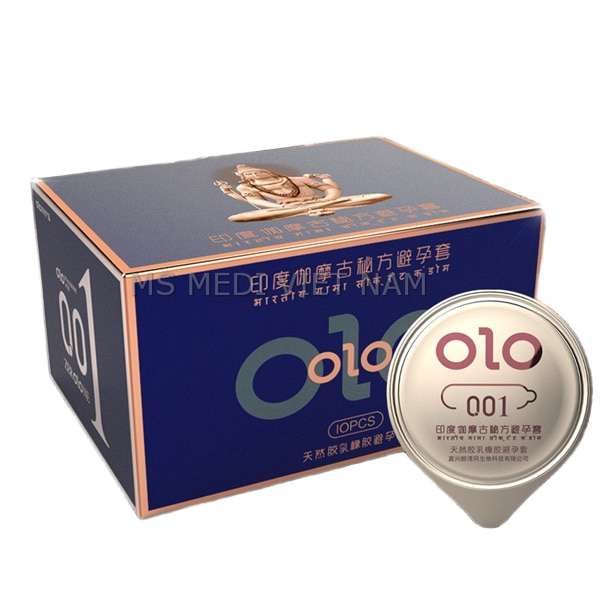  Nhập sỉ Bao cao su OLO India Xanh – siêu mỏng Âm Nóng + kéo dài thời gian  chính hãng 