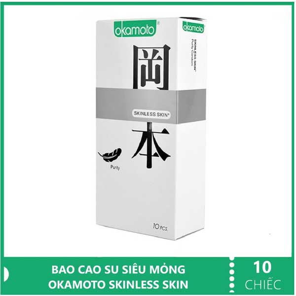 Bao cao su Okamoto Skinless siêu mỏng an toàn mềm mại dễ chịu