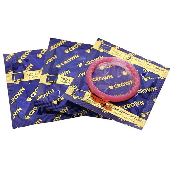 Bao cao su Okamoto Crown siêu mỏng 0.04mm mềm mại tự nhiên