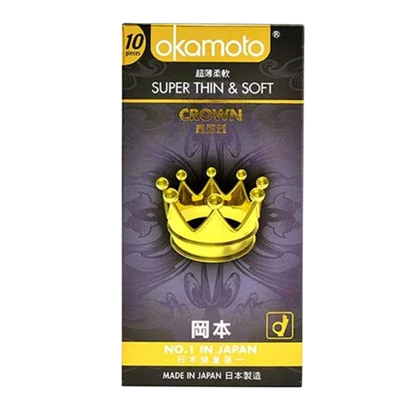  Nhập sỉ Bao cao su Okamoto Crown – Siêu mỏng Mềm mại  hàng xách tay 