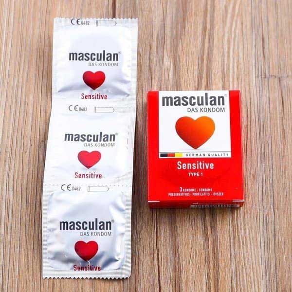 Bao Cao Su MASCULAN Sensitive Siêu Mịn Mềm Mại An Toàn