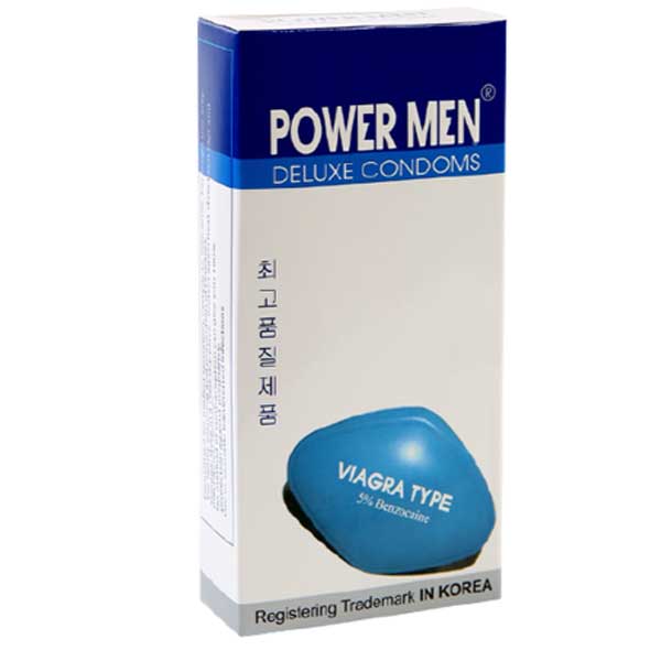 Bao cao su Powermen Viagra siêu mỏng kéo dài quan hệ mùi thơm dễ chịu 