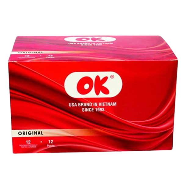 Bao cao su OK Rocmen không mùi ôm sát size 50mm gel bôi trơn 