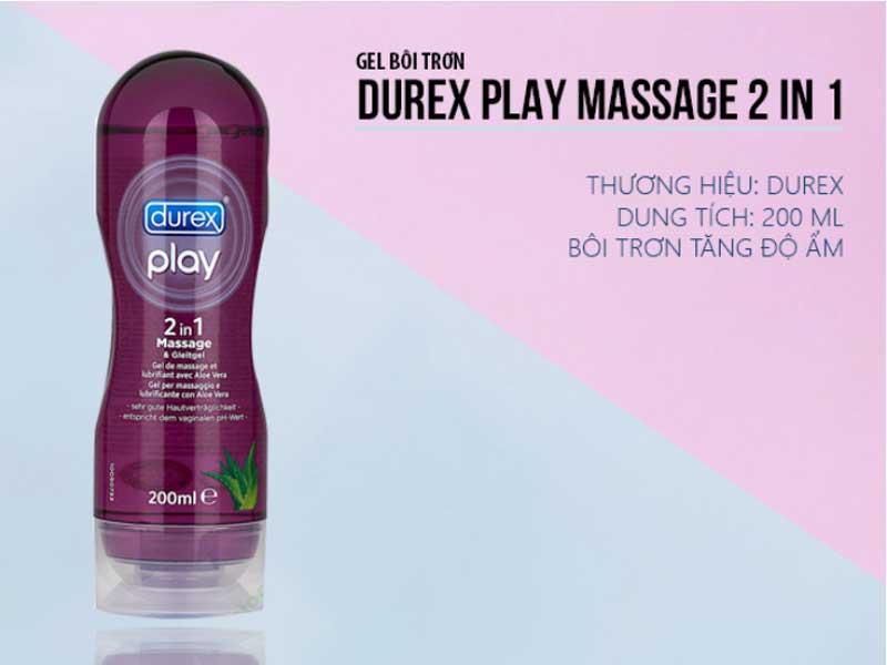 Gel bôi trơn Durex Play 200ml chống viêm dưỡng ẩm vùng kín an toàn