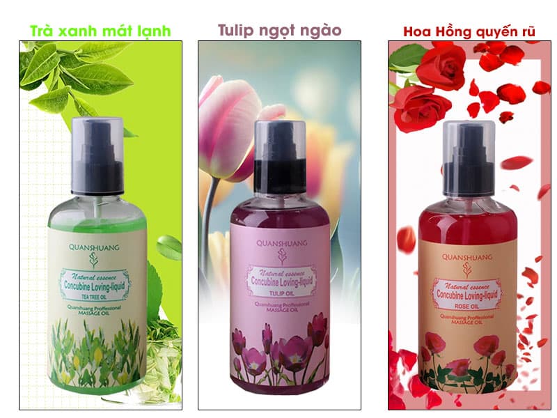 Gel Bôi Trơn QuanShuang Hương Hoa Tự Nhiên Thư Giãn Mát Xa