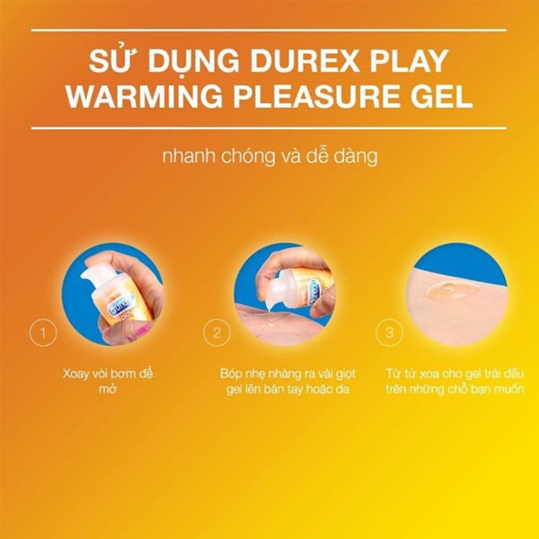 Gel bôi trơn Durex Warming ấm nóng chống viêm nâng cao độ ẩm