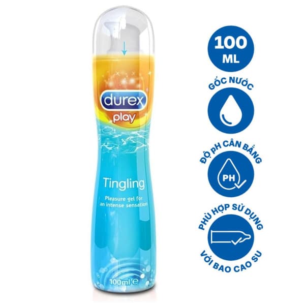 Gel bôi trơn Durex Play TINGLING 100ml mát lạnh, kích thích cực đỉnh