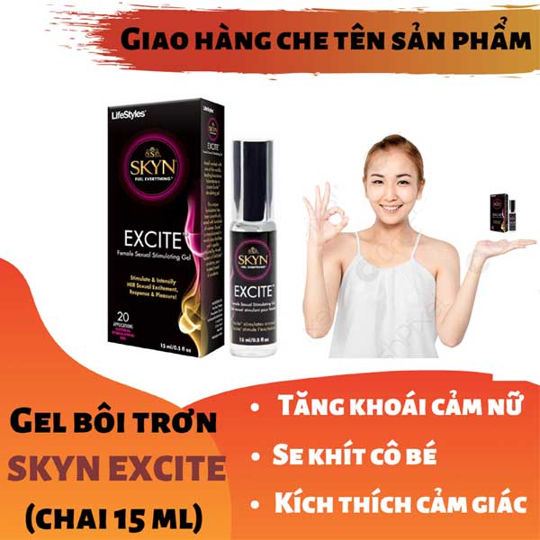 Gel Bôi Trơn Tăng Khoái Cảm Lifestyle Excite Cho Nữ, Se Khít, Làm Ấm