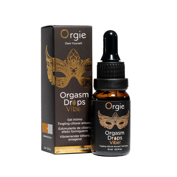 Gel kích thích Orgie Orgasm Drops Vibe 3in1 30ml hương đào kích dục ngọt 