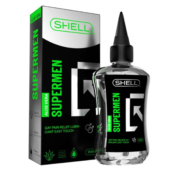 Gel bôi trơn hậu môn Shell Supermen lô hội mát lạnh dưỡng da 
