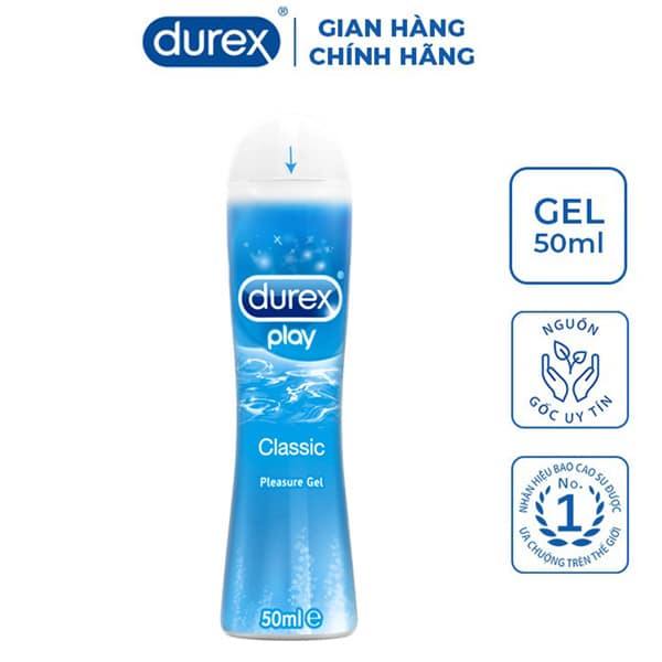 Gel bôi trơn Durex Play Classic 50ml tăng khoái cảm an toàn dễ chịu