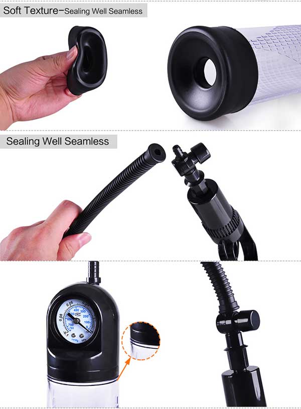 Máy Tăng Kích Thước Dương Vật Pump Đồng Hồ Áp Suất Cao Cấp