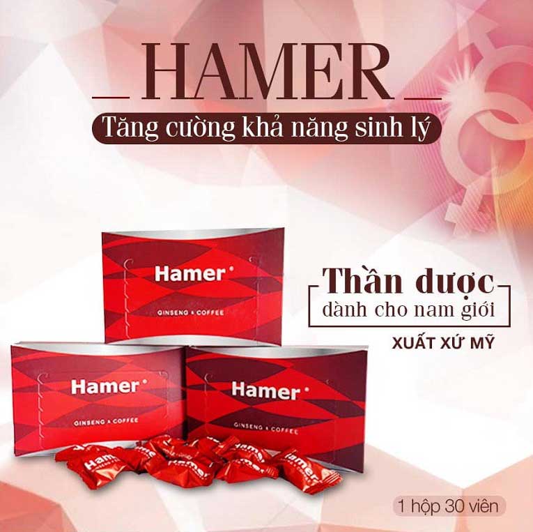 Kẹo Nhân Sâm Hamer Mỹ Tăng Sinh Lý Phái Mạnh Chất Lượng Cao