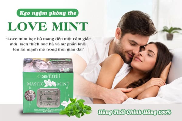 Kẹo ngậm B.J Mastic Mint hương bạc hà mát lạnh kích thích