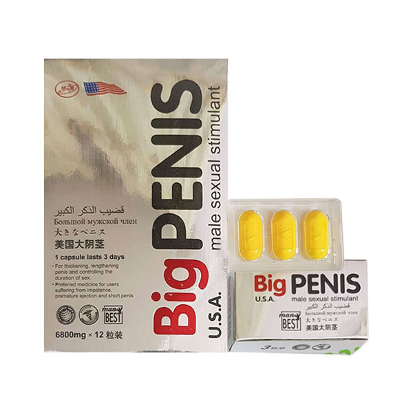 Thuốc cường dương Big Pennis Mỹ kéo dài thời gian hiệu quả 