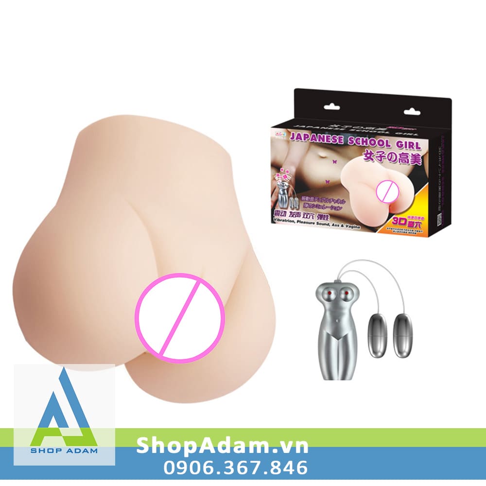 Mông giả 3D Silicon rung lắc âm thanh Baile School Girl hấp dẫn