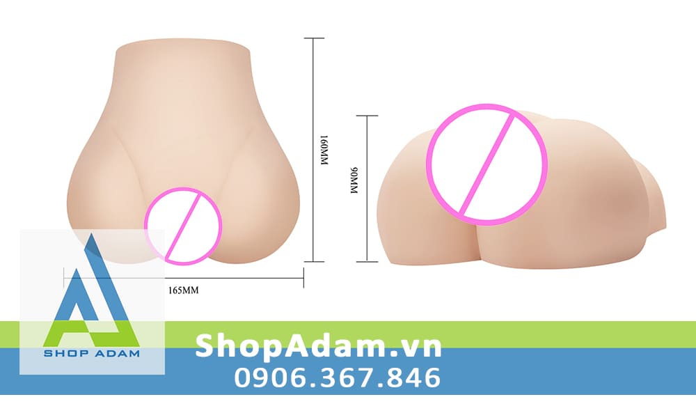 Mông giả 3D Silicon rung lắc âm thanh Baile School Girl hấp dẫn