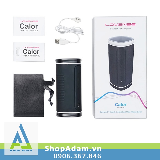 Âm đạo giả rung co bóp sưởi ấm Lovense Calor điều khiển từ xa