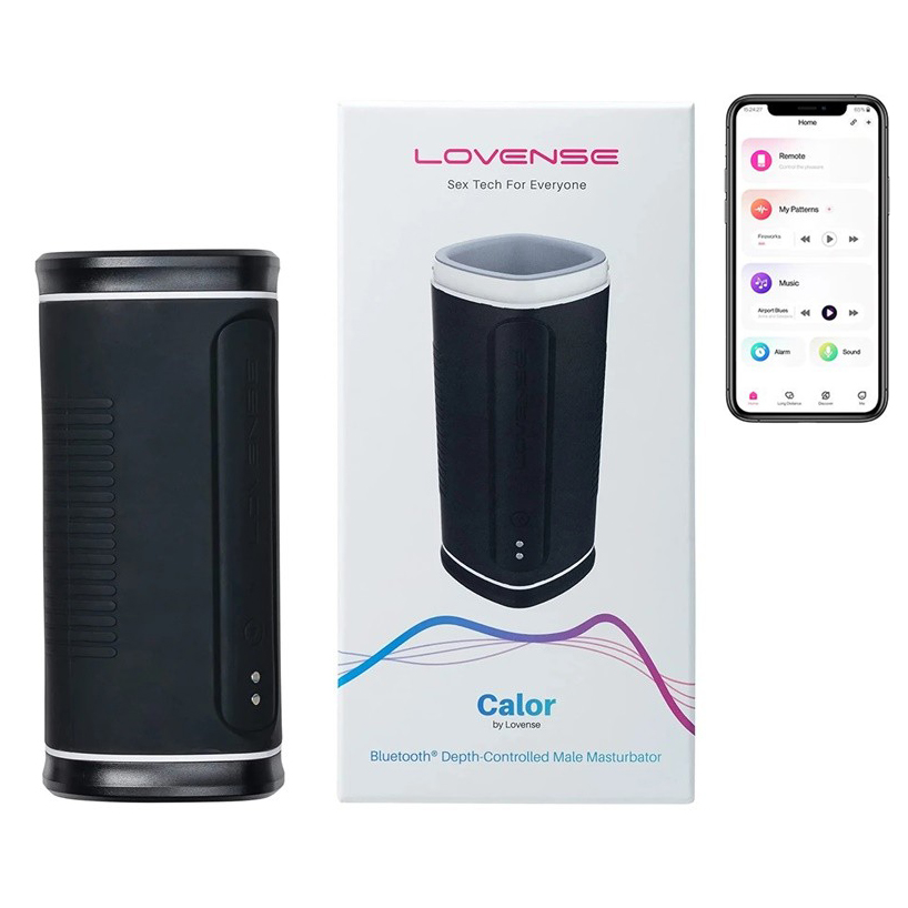 Âm đạo giả rung co bóp sưởi ấm Lovense Calor điều khiển từ xa